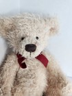Vintage Russ Jean-claude Teddy Bear Plush Stuffed Animal Tan Bow 8    Sitting