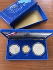 United States Liberty Silver gold Coins 1886 - 1986 3 Coin Proof Set W  Case