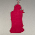 Lot Of 4 Vtg Needlepoint Wool Christmas Wine Bottle Gift Bag Or Wall Hanging