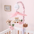 Little Forest Baby Girl Digital Musical Crib Mobile Set Woodland Animals   Roses