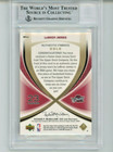 Lebron James   100 Bgs 9 Gold Game Worn Jersey 2004-05 Ud Sp Game Used Edition