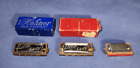 3 Vintage Mini Harmonica  2 Little Lady Hohner    1 Queen Japan  Necklace Hooks