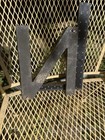 8   x9    Metal Letter     N    hammered Bronze Finish Painted Decoration Decor Initials