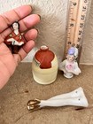 3 Lot Antique German Porcelain Half Doll Perfume Bottle Figurine Legs