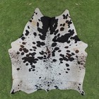 100  Real Natural Area Cow Hair On Cowhide Skin Floor Rug Carpet 71 x67   Cc1382