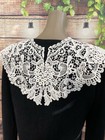 Antique Vintage Lace Collar Large Rounded