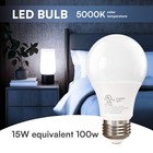 24 Pack A19 Led Light Bulbs 15w Equivalent 100w Replacement Daylight 5000k E26