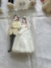 Vintage Wilton Bride  bridesmaid Groomsman Assorted Cake Toppers Read