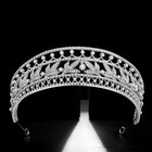 4 3cm Tall Cz Crystal Wedding Bridal Queen Princess Prom Tiara Crown For Women