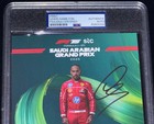 Goat 7x F1 World Champion Lewis Hamilton Signed Ferrari Drivers Card Auto Psa