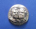 Rare 1884 Pop Out Repousse Morgan Dollar Coin Robert E Lee   Ulysses S Grant
