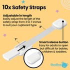 Booboo 60 Pack Child Safety Baby Proofing Kit   X10 Cabinet Drawer Locks X20 C