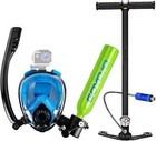 Mini 0 5l 1l 2l Scuba Diving Lung Tank Snorkeling Set Mask Hand Pump Option Used