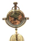 Antique Brass Desk Clock Nautical Vintage Maritime Ship Desk Clock Office Decor