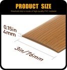 Bnell Floor Transition Strip Self Adhesive Vinyl 3 28ft-3 Inch  Yellow Oak