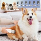 Anpl Dog Cat Pet Grooming Kit Vacuum With 7 Grooming Tools 11000pa Suction Power