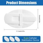 Catheter Stabilization Devices - 8 Pcs Self-high Adhesive White