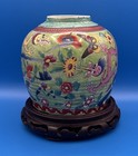 19th Century Antique 7    Chinese Jar Blue Underglaze Clobber Ware Dragons  read 