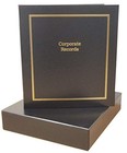 Corporate Kit  black  - Binder  Slipcase  Minutes   Bylaws  Stock Certificate   