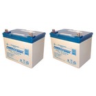 Power-sonic 2 Pack - 12v 35ah Sla Battery For Invacare Pronto M41 Wheelchair