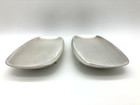 2 Vintage Oval Silver Plate Trays 9 1 4  X 4 1 8  X 1 