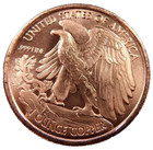 Walking Liberty 1 Ounce Copper Round 0 999 Fine 1 Oz Us Seller  uncirculated 