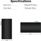 Vivosun 4 Inch Prefilter For 4  Carbon Filter  Black  9 84  Long