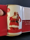 Set Of 2 Collectible Coca Cola Coke Christmas Santa W Tree Cup Mugs 2007 In Box