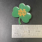 Vtg University Notre Dame Fighting Irish Shamrock Hat Lapel Pin Made In Usa