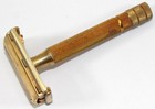 Vintage 1947 Gillette Milord Gold Tto Double Edge Safety Razor