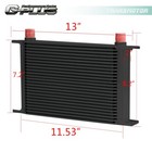 Universal 25 Row An10 Aluminum Engine Oil Cooler   7  Electric Fan Kit