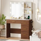 10 Led Makeup Vanity Desk Dressing Table W  Mirror 4 Drawers Dresser Usb Power