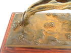 Antique Late 1800 s  Art Nouveau French Bronze Ink Blotter   Signed A  Marionnet