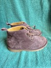 Lands  End Brown Suede Chukka Boots Lace Up Boy s Ankle Casual Size 12