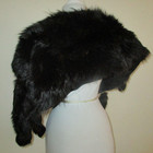 Vintage 1920 s-30 s Art Deco Hess Brothers Full Pelt Black Fox Fur Stole Cape