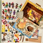 Loaded Vintage Playmobil Pirate Treasure Chest Trunk  5737 Figures Weapons Hats 