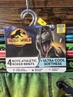 Handcraft Jurassic World Dominion Boys Boxer Briefs 4 Pack Size 8 Nwt Dino