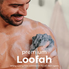 Bath Shower Loofah Sponge Pouf Body Scrubber Exfoliator Body Wash Sponge  set Of