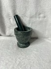 Creative Home Verde Indio Green Marble Mortar And Pestle Set 4 Inch