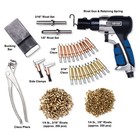 Eastwood Solid Rivet Setting Tool Kit For Custom Metal Fabrication