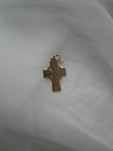 Celtic Irish Cross Pendant Gold Over Sterling Silver Vermeil By Chapel