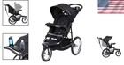 Jogging Stroller With Adjustable Canopy  Dash Black