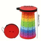 New Portable Telescopic Folding Stool Suitable For Hiking  Camping Outdoor