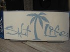 Salt Life Decal - 12  Medium Surface Mount Sticker - Palm Tree - Teal Sa188