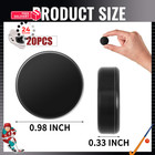 Liliful 0 98 X 0 33 Inch Mini Hockey Pucks For Tables Game Small Black