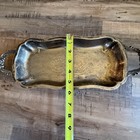 Vintage English Silver Plated Butler Serving Tray Handles Sheridan Silver Co 