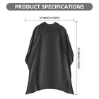 Omvoina Professional Hair Cutting Cape With Adjustable Snap Standard  Black