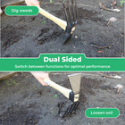 Kuisun Japanese Dual Sided Garden Cultivator     Handcrafted Garden Hoe   Tiller