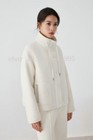 Brunello Cucinelli  Wool Jacket Beaded Casual Stand-up Collar Down Jacket Womens