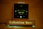Ballantine Beer Lighted Beer Sign Wall Clock 1965 P Ballantine   Sons Nj